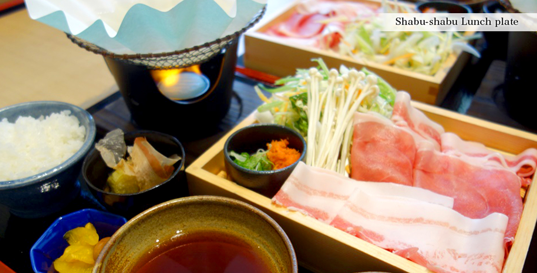 Shabu-shabu Lunch plate